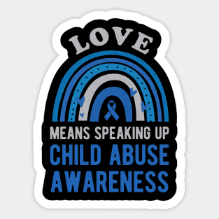 Child Abuse Awareness Prevention Month Sticker